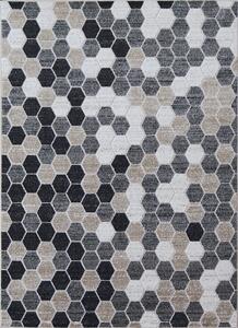 BE Koberec Lagos 1675 BEIGE - béžový šedý černý obdélníkový Rozměr: 60x100 cm