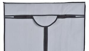 ViaDomo Via Domo - Látková šatní skříň Astro - šedá - 60x152x45 cm