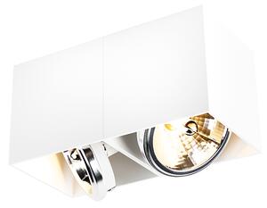 Designové bodové bílé obdélníkové 2-světlo - Box