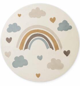 Dětský koberec Adventures 106418 Cream Multicolor kruh Kruh Ø 160 cm
