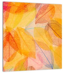 Obraz - Pozadí z podzimního listí (30x30 cm)