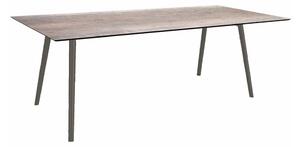 Stern Jídelní stůl Interno, Stern, obdélníkový 220x100x75 cm, profil nohou kulatý, rám hliník barva dle vzorníku, deska HPL Silverstar 2.0 dekor dle vzorníku