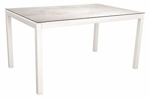 Stern Jídelní stůl Classic, Stern, obdélníkový 130x80x73 cm, profil nohou čtvercový, rám hliník barva dle vzorníku, deska old teak