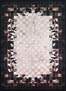 BE Koberec Porte 2054 BLACK - černá béžová obdélníková Rozměr: 50x80 cm
