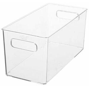 5Five® Transparentní box, víceúčelový, s madly SELENA, 31x15x15