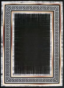 BE Koberec Porte 2228 BLACK GOLD - černý obdélníkový Rozměr: 50x80 cm
