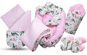 ShopJK SET DO POSTÝLKY - 7DÍLNÝ - ROSE -014503