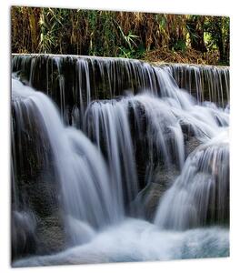 Obraz vodopádů v džungli (30x30 cm)