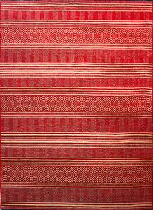 BE Koberec Saran G001 RED - červený obdélníkový Rozměr: 60x100 cm