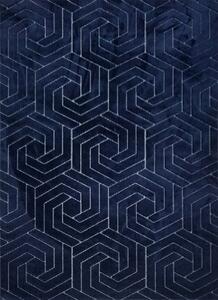 BE Koberec Zen Garden Collection 2401 NAVY - tmavě modrý obdélníkový Rozměr: 60x100 cm
