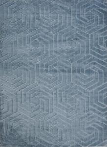 BE Koberec Zen Garden Collection 2401 BLUE - modrý obdélníkový Rozměr: 60x100 cm