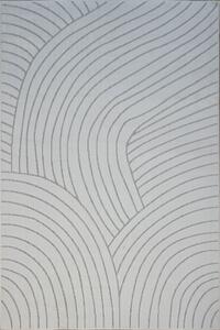 BE Koberec Zen Garden Collection 2402 WHITE - bílý obdélníkový Rozměr: 120x180 cm
