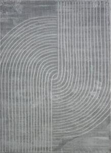 BE Koberec Zen Garden Collection 2403 GREY - šedý obdélníkový Rozměr: 60x100 cm