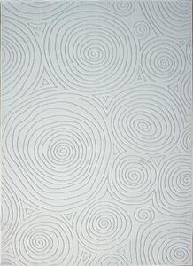 BE Koberec Zen Garden Collection 2404 WHITE - bílý obdélníkový Rozměr: 60x100 cm