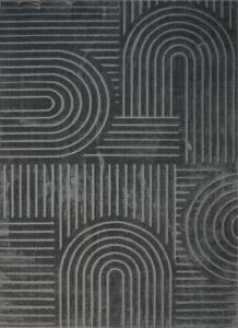 BE Koberec Zen Garden Collection 2405 DARK GREY - šedý obdélníkový Rozměr: 60x100 cm