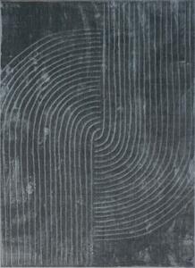 BE Koberec Zen Garden Collection 2403 DARK GREY - šedý obdélníkový Rozměr: 60x100 cm