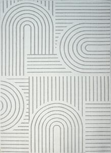 BE Koberec Zen Garden Collection 2405 WHITE - bílý obdélníkový Rozměr: 60x100 cm