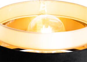 Moderní stojací lampa černá se zlatou - Elif