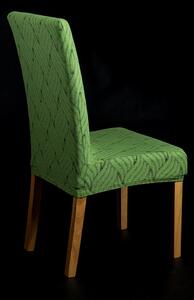 Napínací potah na židli s opěradlem Boho - zelený, 2 ks