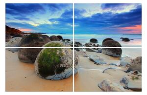 Obraz na plátně - Balvany na pláži 107D (90x60 cm)