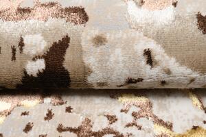Makro Abra Kusový koberec GOLDEN MZ27D Moderní Abstraktní krémový hnědý Rozměr: 80x150 cm
