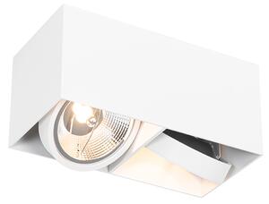 Designová bodová bílá obdélníková AR111 2-light - Box