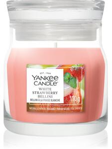 Yankee Candle White Strawberry Bellini vonná svíčka Signature 110 g