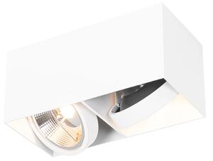 Designová bodová bílá obdélníková AR111 2-light - Box