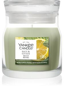 Yankee Candle Sage & Citrus vonná svíčka Signature 110 g