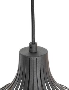 Moderní závěsná lampa černá 4-světelná - Sapphira