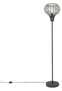 Moderní stojací lampa černá - Sapphira