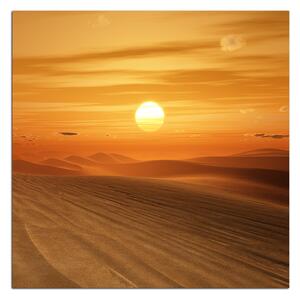 Obraz na plátně - Pouštní západ slunce - čtverec 3917A (50x50 cm)