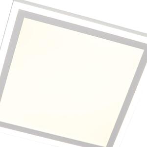 Moderní stropní svítidlo bílé včetně LED s dálkovým ovládáním - Maaike