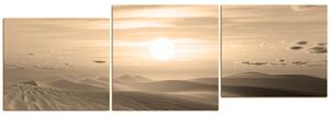 Obraz na plátně - Pouštní západ slunce - panoráma. 5917FD (90x30 cm)