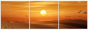 Obraz na plátně - Pouštní západ slunce - panoráma 5917B (90x30 cm)