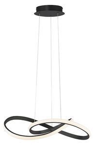 Designová závěsná lampa černá 57 cm stmívatelná včetně LED - Viola Due