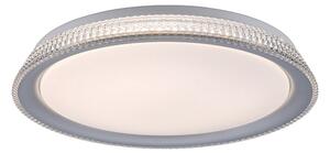 Designové stropní svítidlo stříbrné 40 cm včetně LED stmívatelné - Wendy