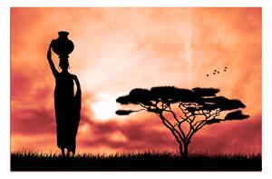 Obraz na plátně - Africká žena 1920FA (100x70 cm)