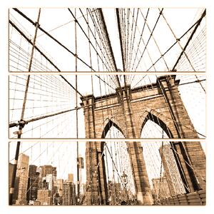 Obraz na plátně - Manhattan Bridge - čtverec 3925FC (75x75 cm)