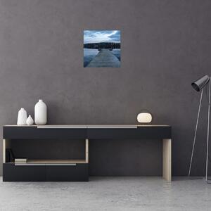 Obraz - Molo na jezeře (30x30 cm)