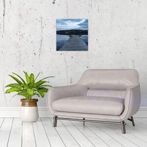 Obraz - Molo na jezeře (30x30 cm)