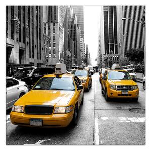 Obraz na plátně - Taxi z New Yorku - čtverec 3927A (50x50 cm)