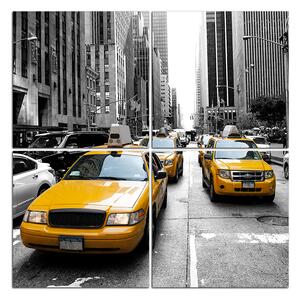 Obraz na plátně - Taxi z New Yorku - čtverec 3927D (100x100 cm)