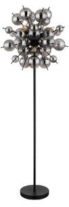 Globo 15633SS - Stojací lampa UDO 6xE14/25W/230V černá/kouřová