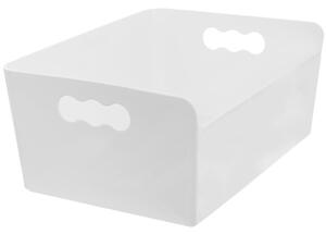 Orion L - Úložný box, krabice, víceúčelový organizér ala ikea, TIBOX, bílý