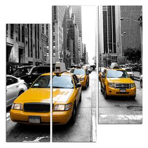 Obraz na plátně - Taxi z New Yorku - čtverec 3927C (105x105 cm)