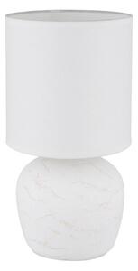 Globo 21739W - Stolní lampa MARBLE 1xE14/40W/230V bílá