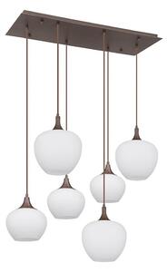 Globo 15548-6HC - Lustr na lanku MAXY 6xE27/40W/230V bílá