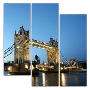 Obraz na plátně - Tower Bridge - čtverec 330C (75x75 cm)