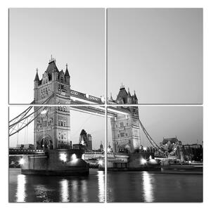 Obraz na plátně - Tower Bridge - čtverec 330ČD (60x60 cm)